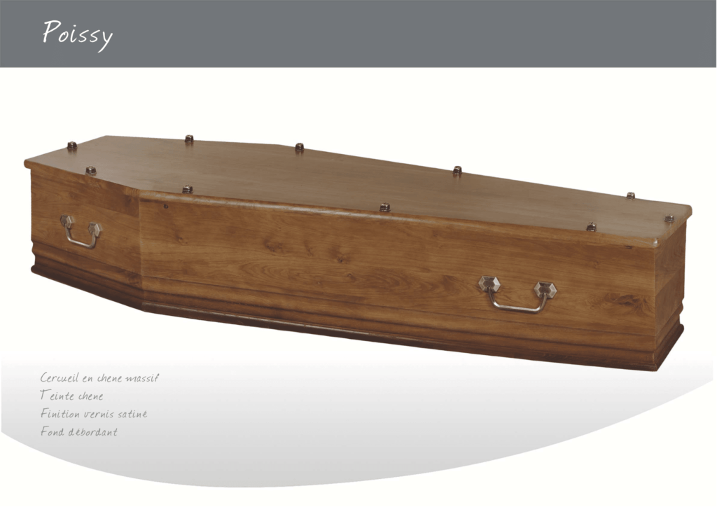 cercueil en bois massif poissy