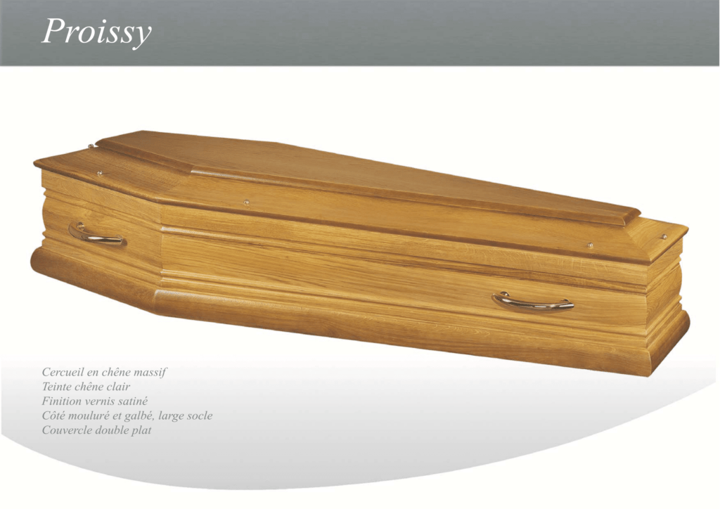 cercueil en bois massif proissy
